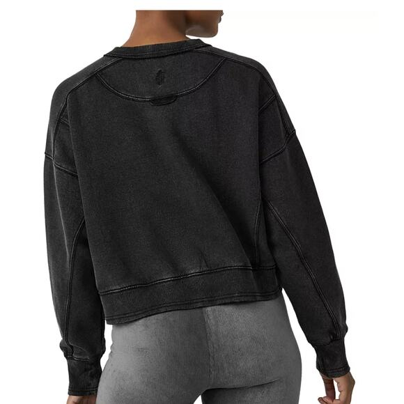 FP Movement Hatch Intercept Sweatshirt WMNS Black OB1916305 Crew Neck Maternity - Picture 3 of 16